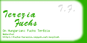 terezia fuchs business card