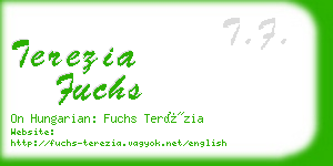terezia fuchs business card